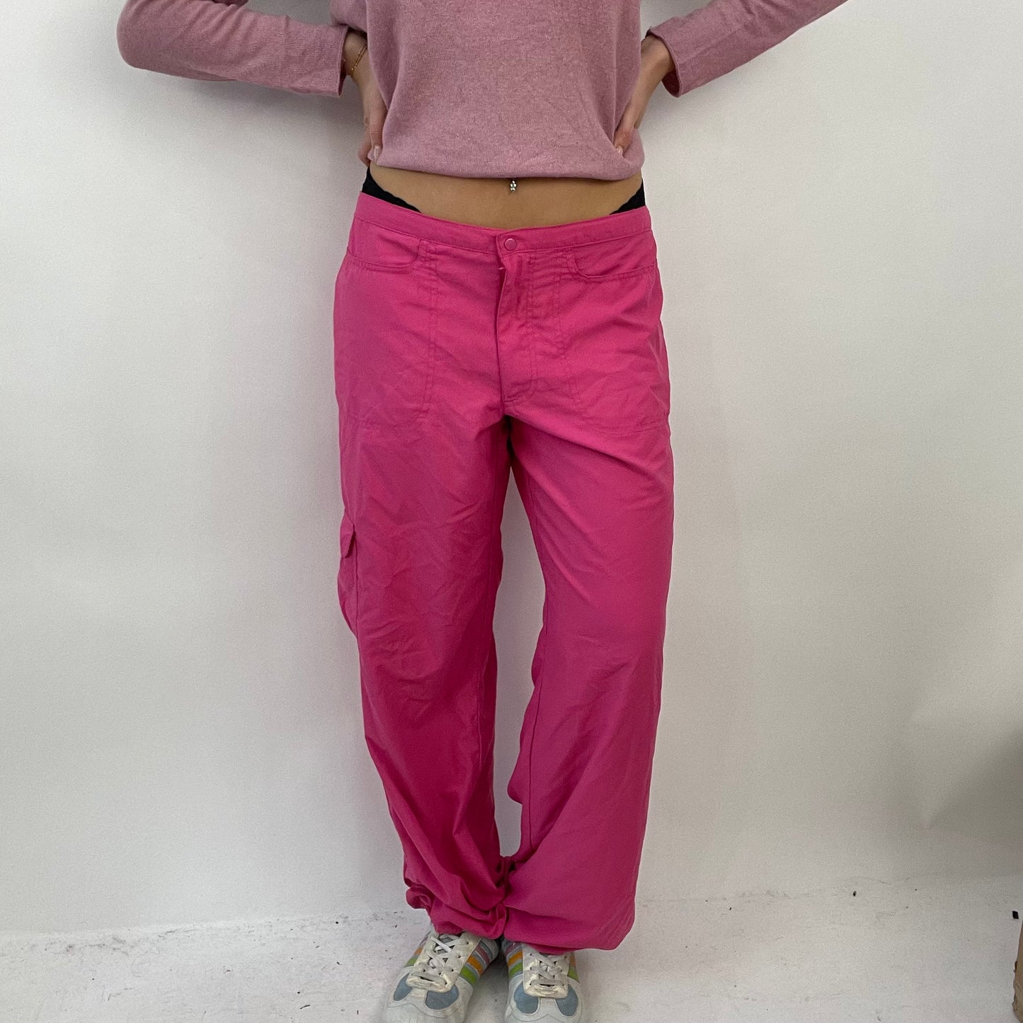 GIRL CORE DROP | small pink oversized cargo trousers