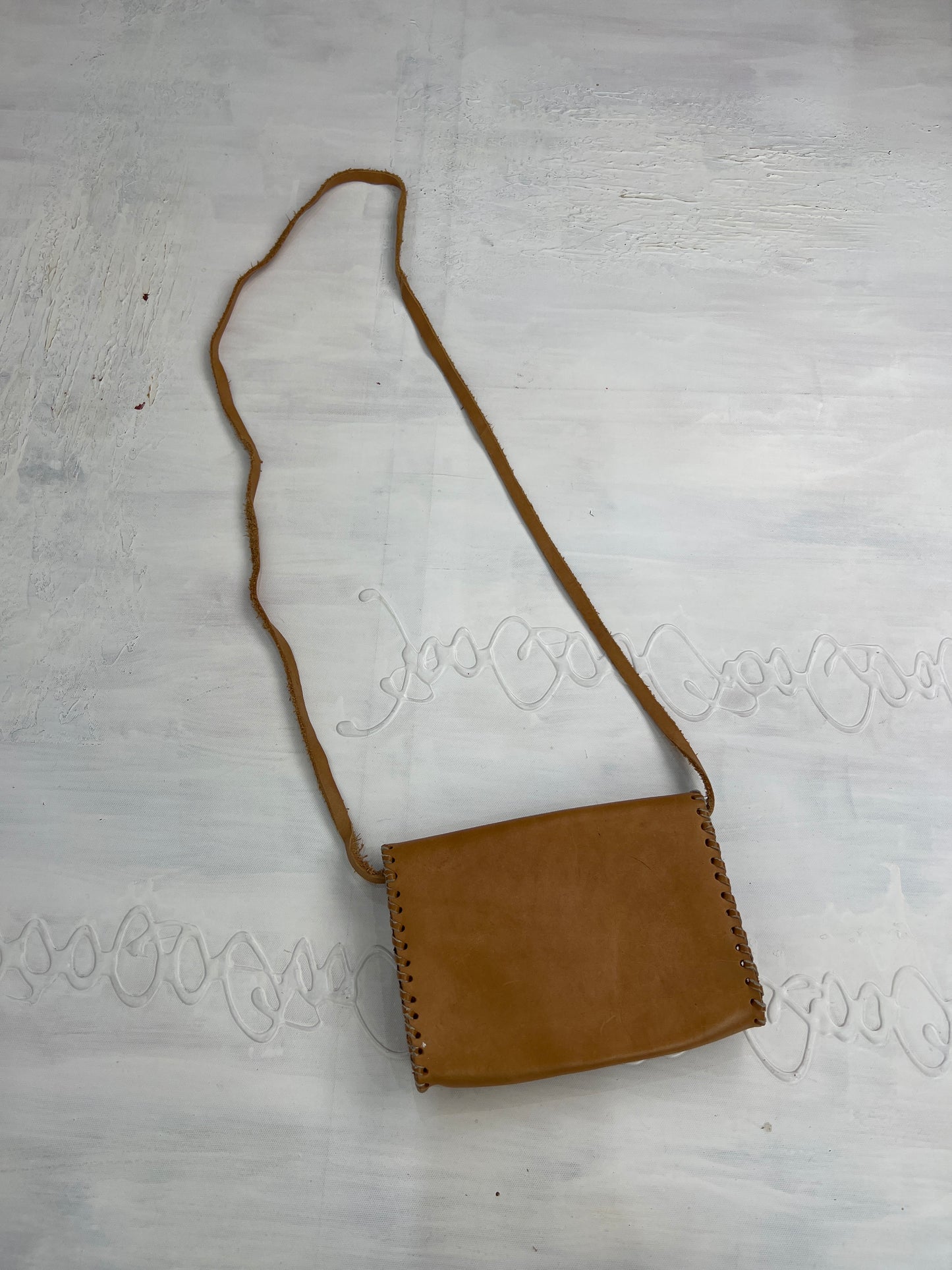 BONFIRE NIGHT | beige leather crossbody bag