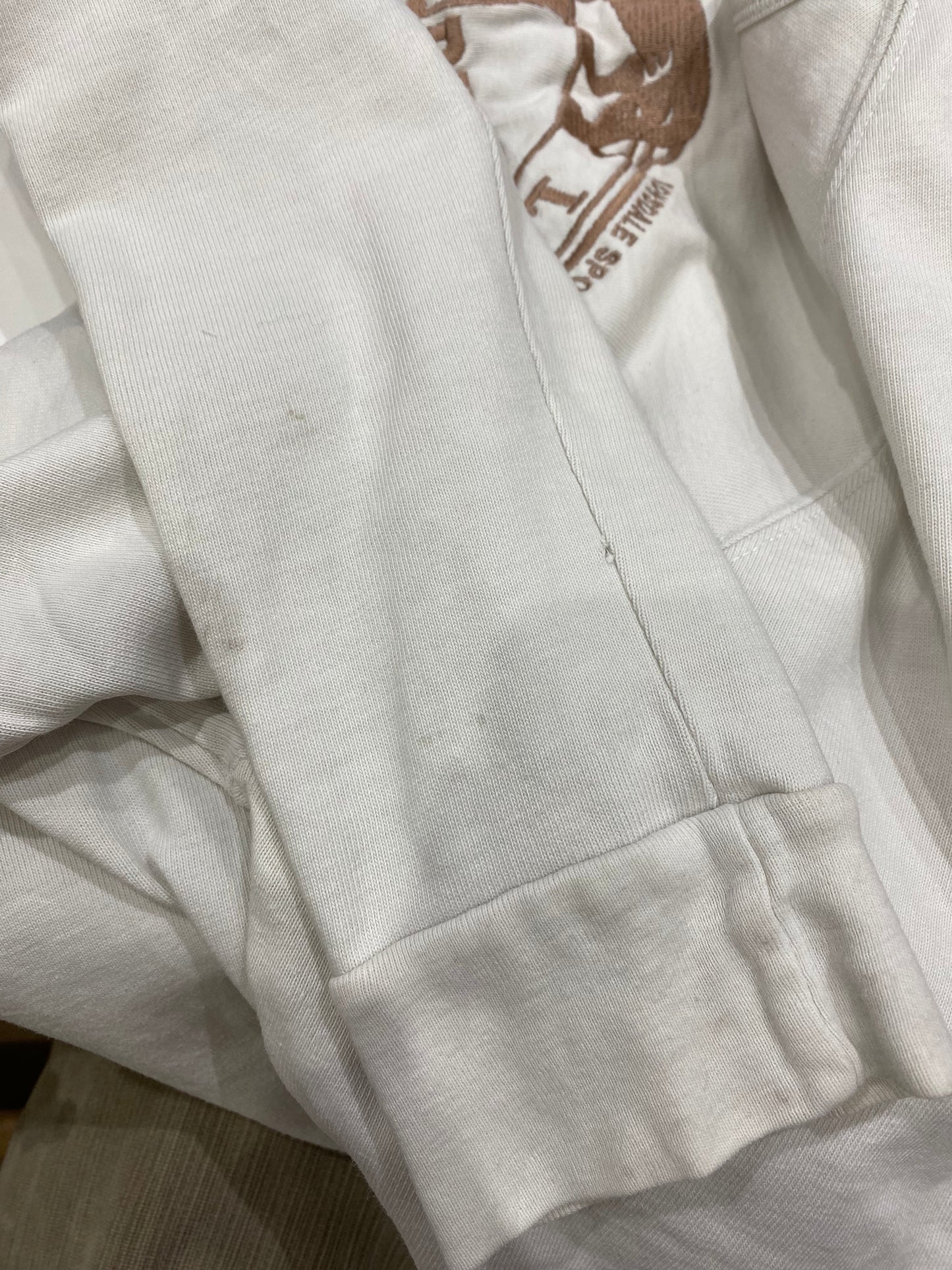 EUROS DROP | medium white lonsdale sweatshirt with logo detail