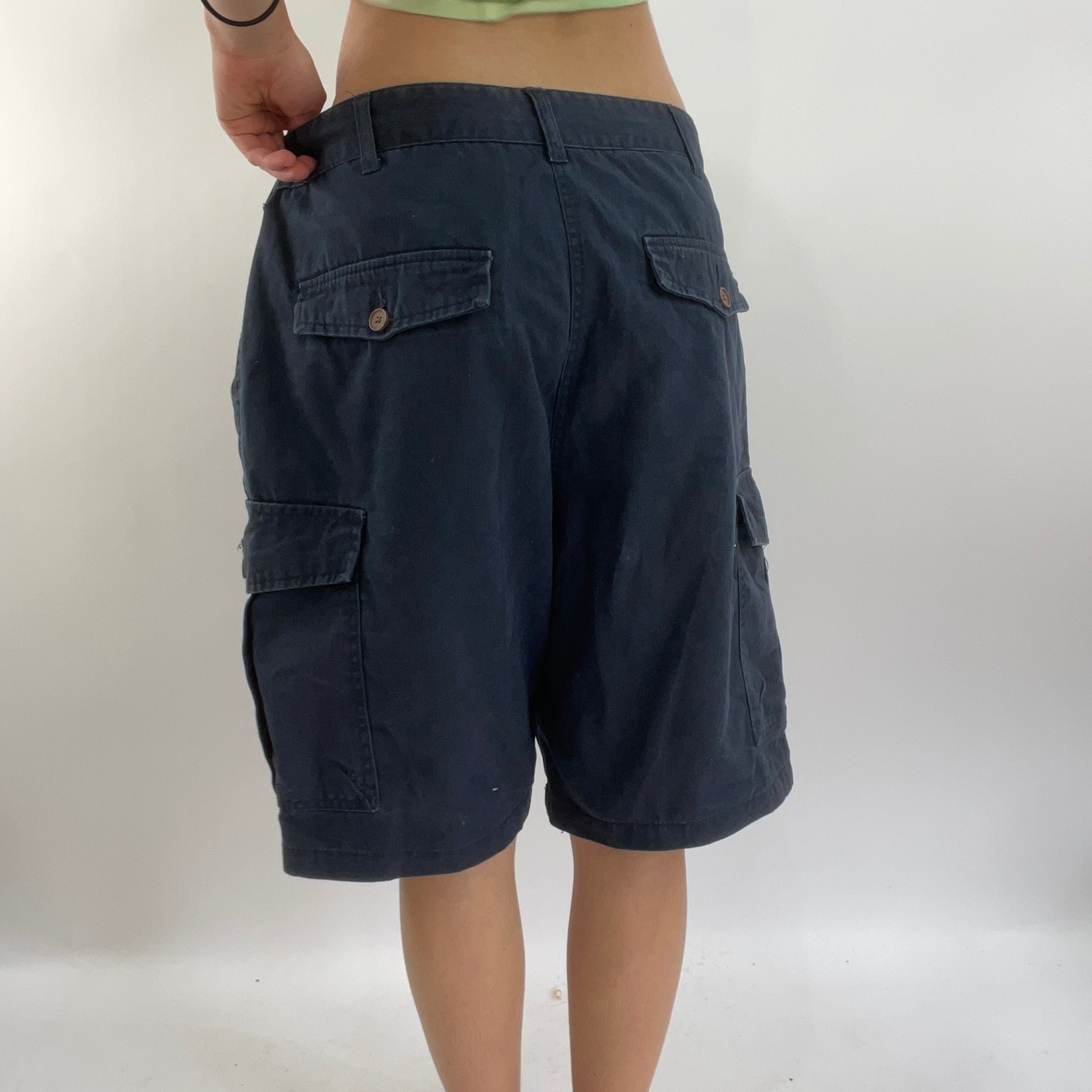 Womens blue sales cargo shorts