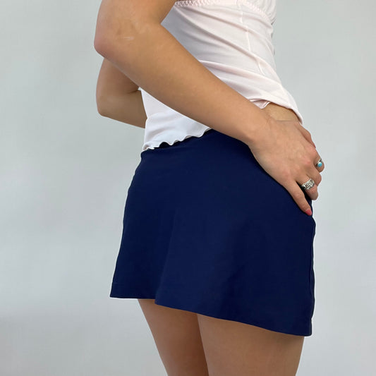 FESTIVAL DROP | blue mesh tie side beach skirt