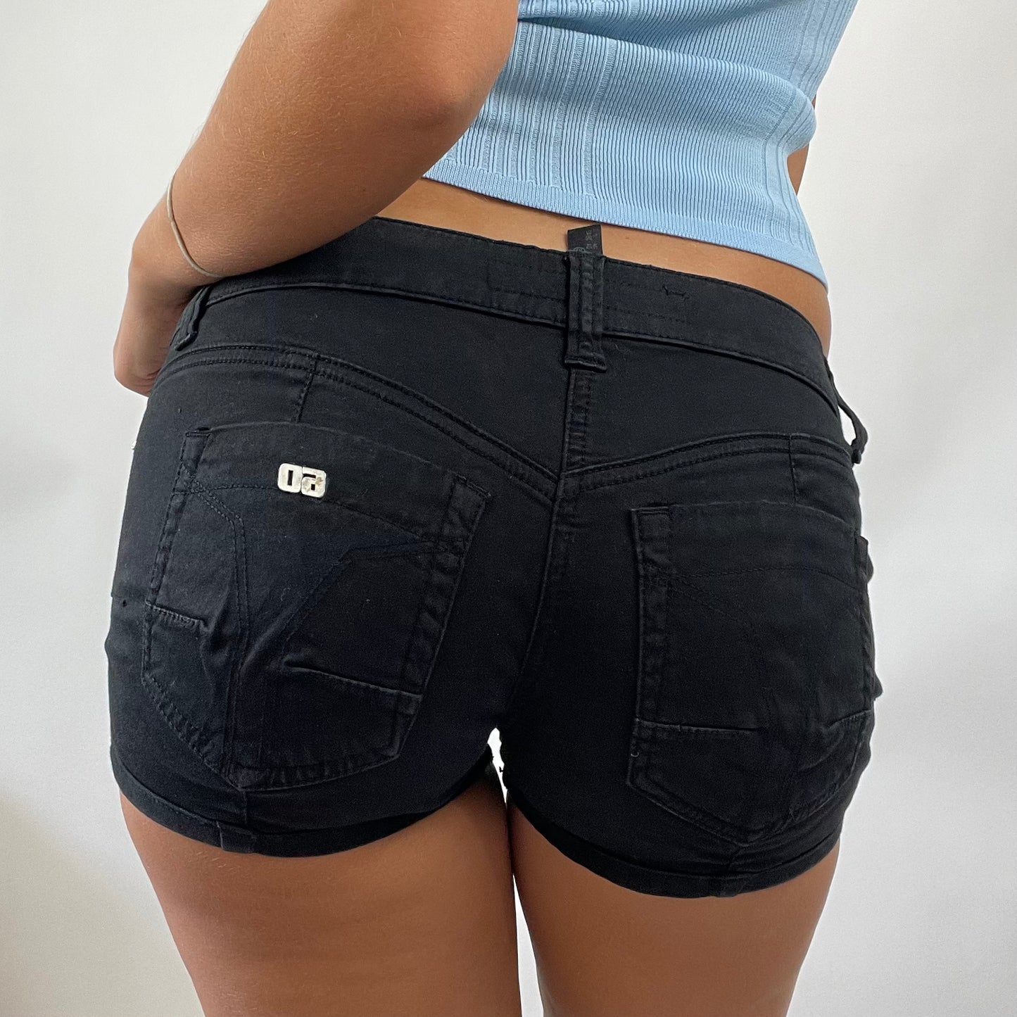 EUROPEAN SUMMER DROP | small black miss sixty shorts