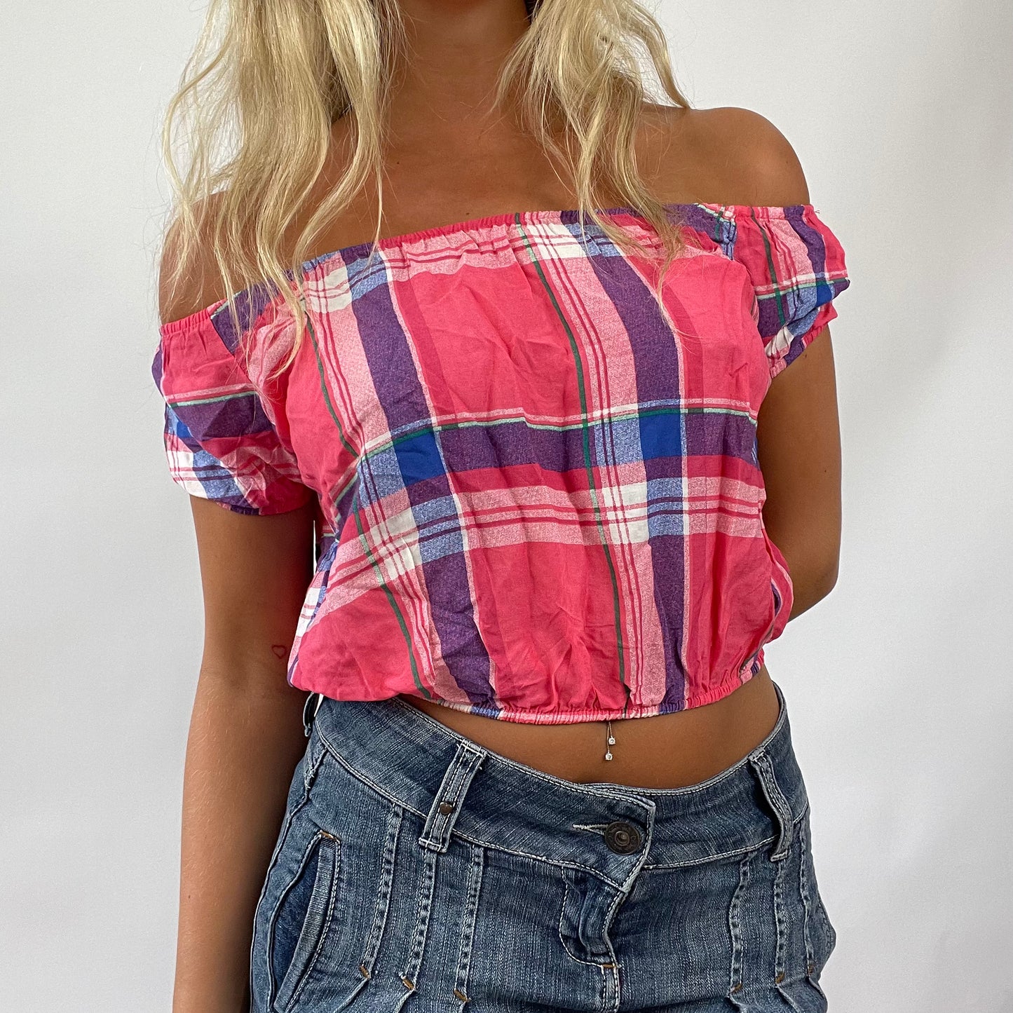 ‼️BARBIE DROP - college barbie | small pink off shoulder top