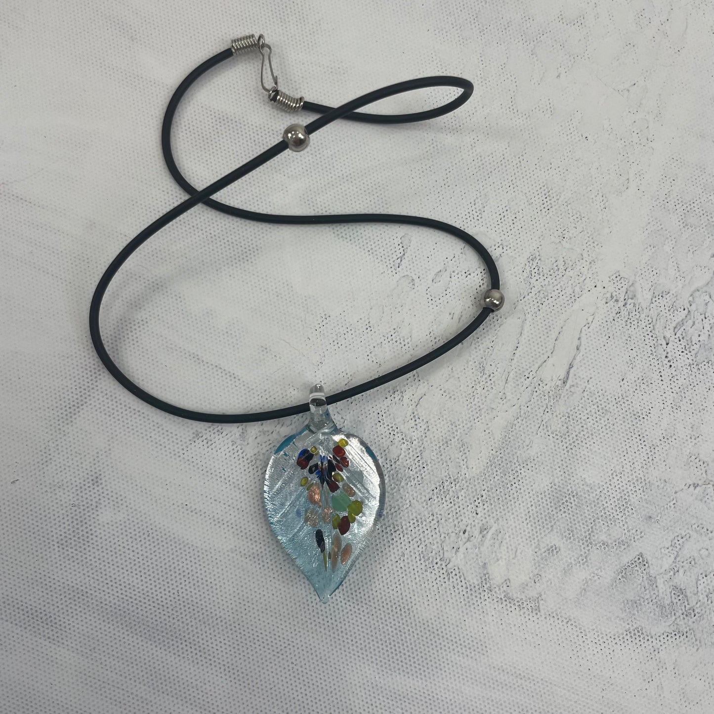 💻 MERMAID CORE DROP | #1 blue glass reversible pendant necklace