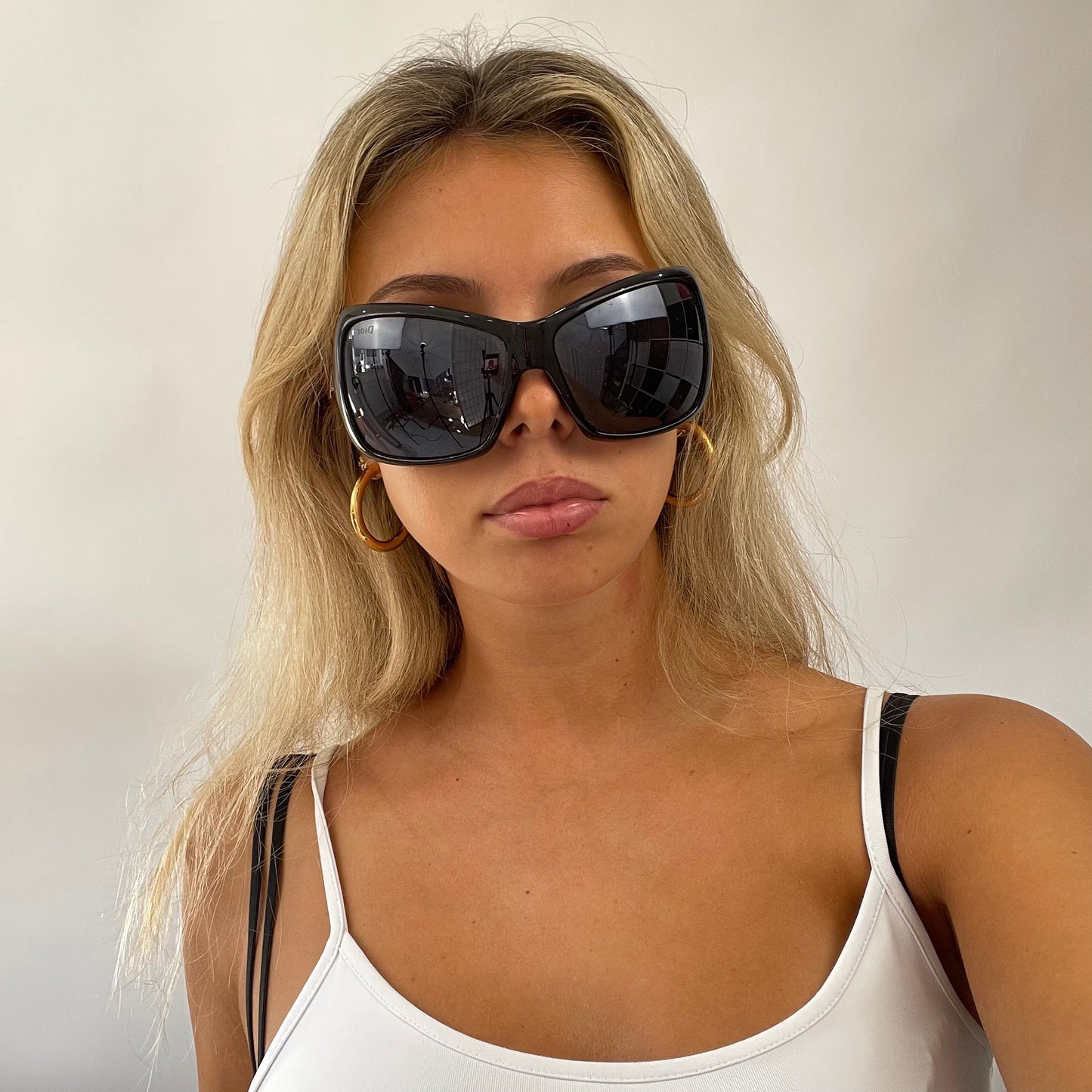 EUROPEAN SUMMER DROP | black oversized dior style sunglasses