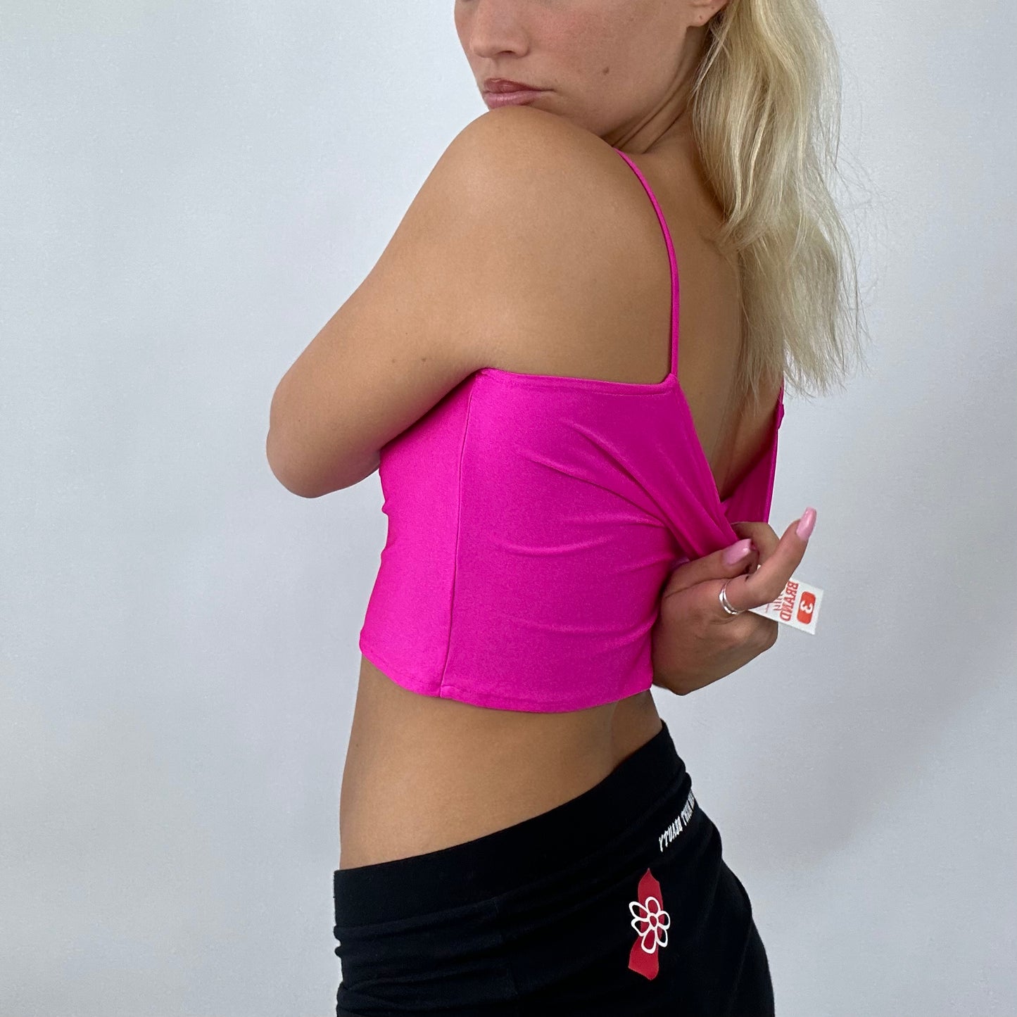 BARBIE DROP - classic barbie | hot pink cropped vest - medium