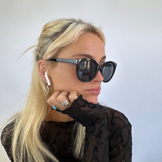 MODEL OFF DUTY DROP | black round sunglasses