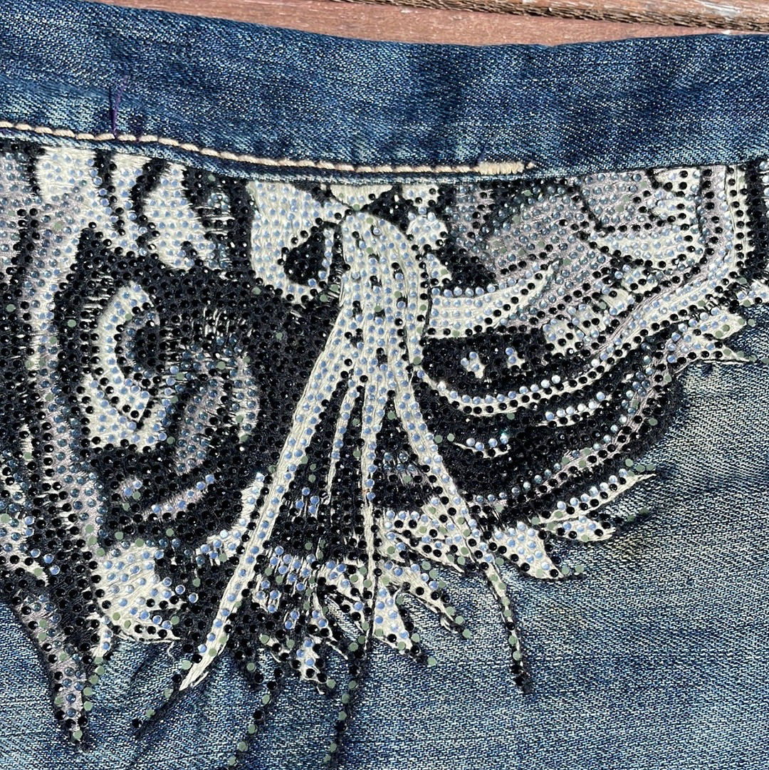 💻MISS REMASS DROP | small ed hardy blue denim jeans