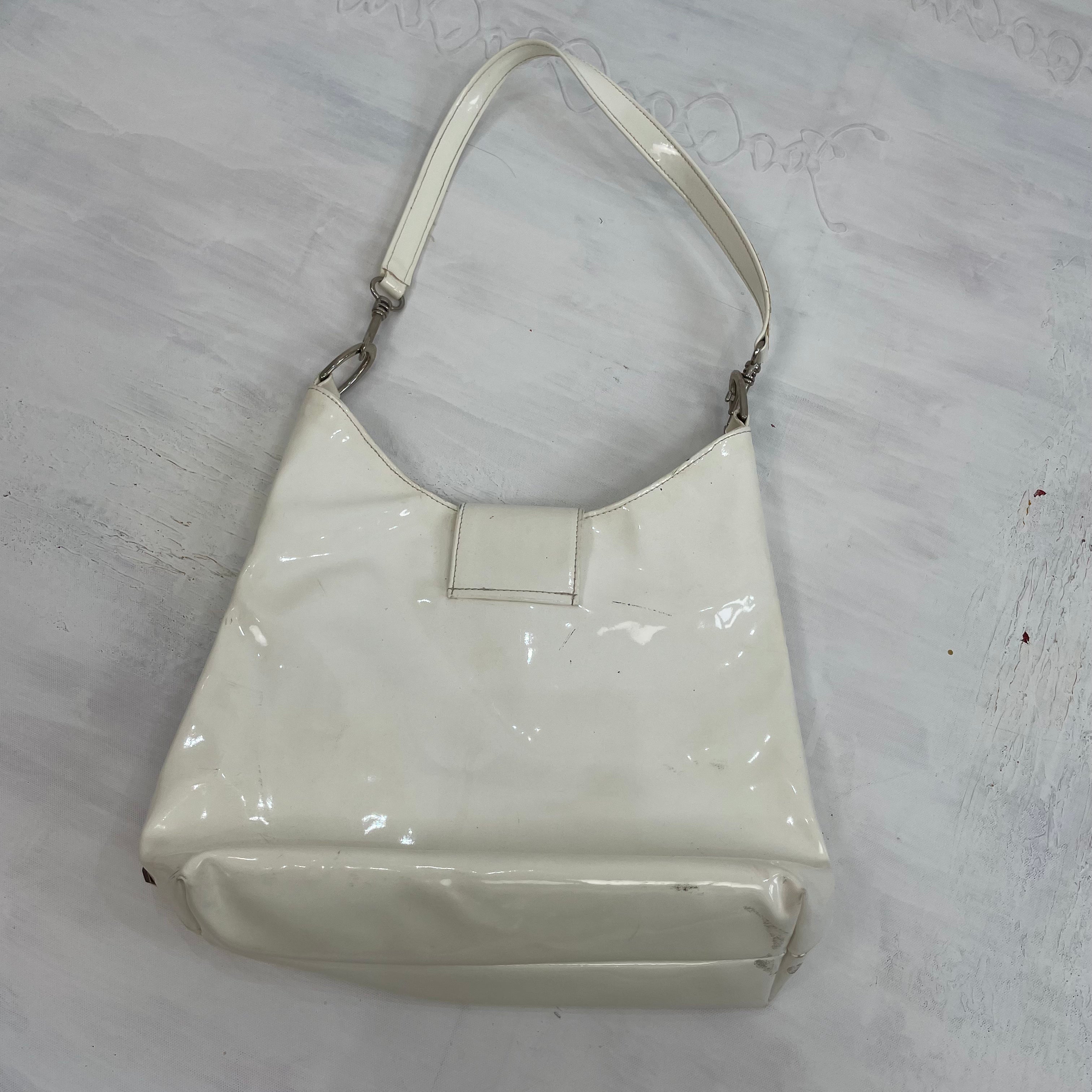 White patent sale bag