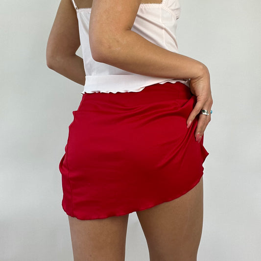 FESTIVAL DROP | red tie side beach skirt