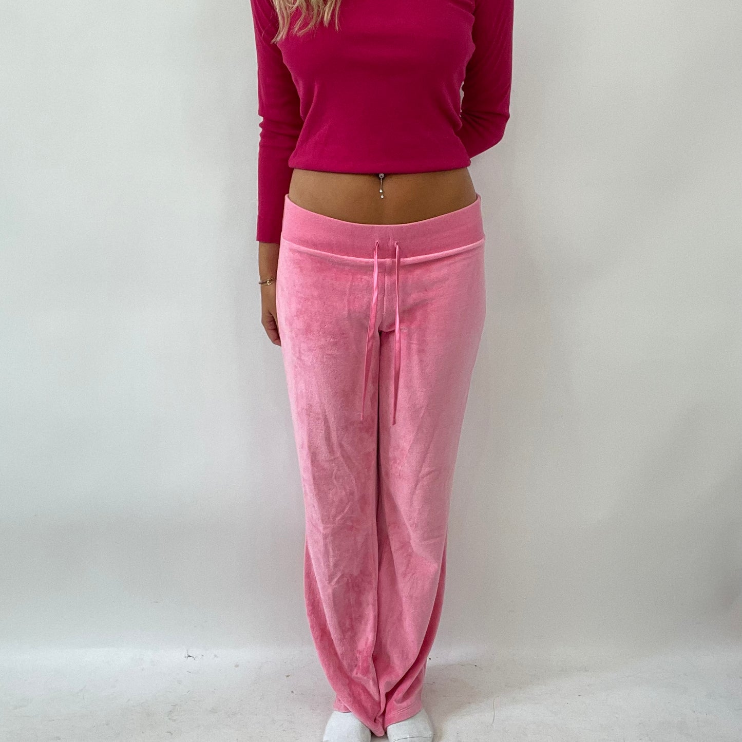 BARBIE DROP - dance barbie | small pink velour joggers