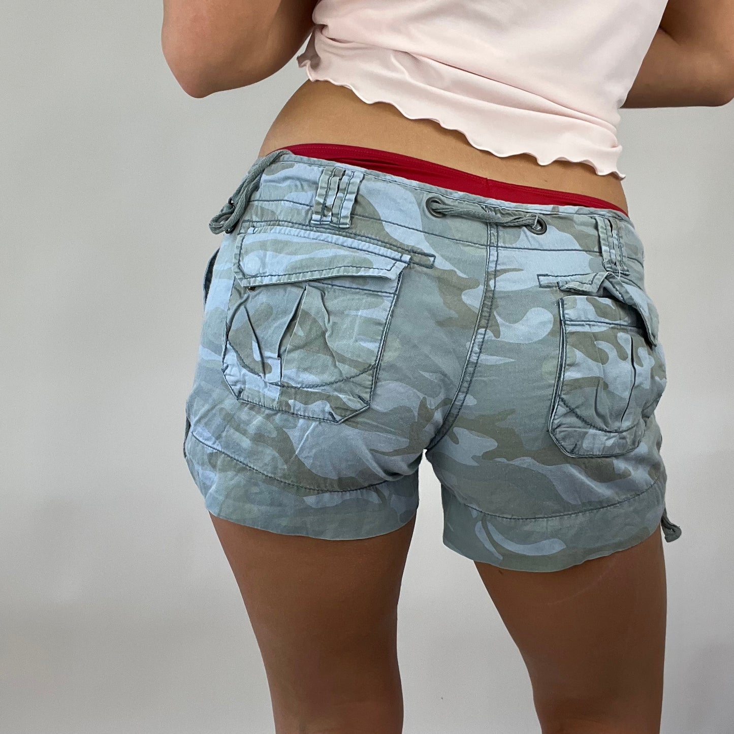 FESTIVAL DROP | blue camo shorts - medium