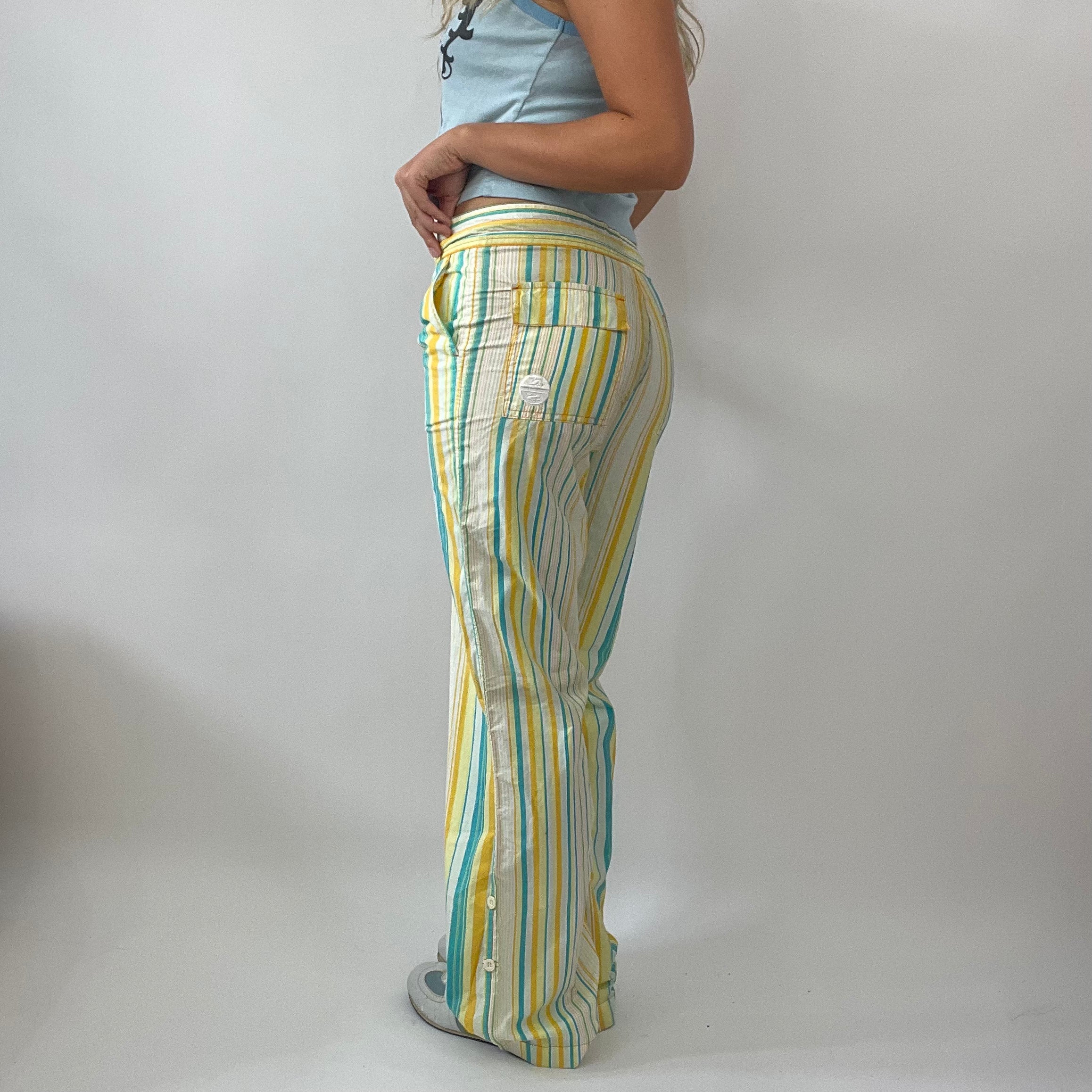 Striped deals yellow pants