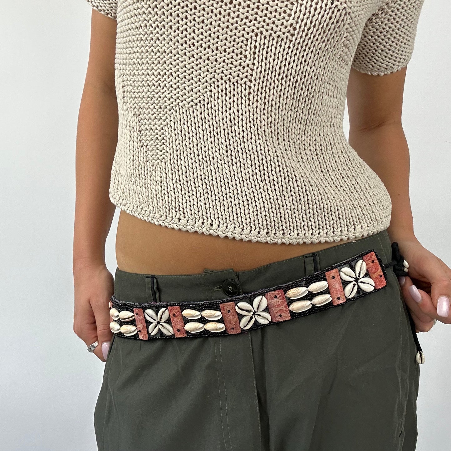 BOHO GIRL | shell embroidered belt