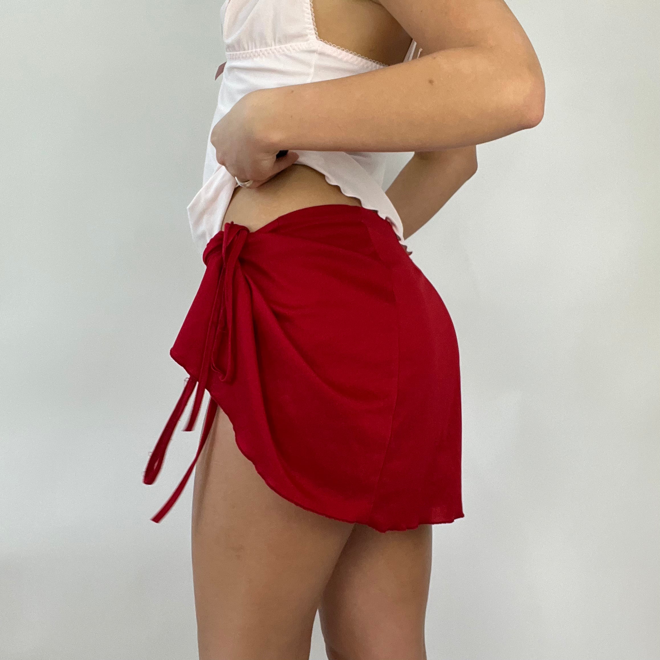 Red sales festival skirt