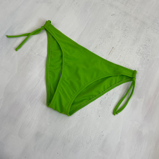 TROPICAL GIRL DROP | green bikini bottoms - small