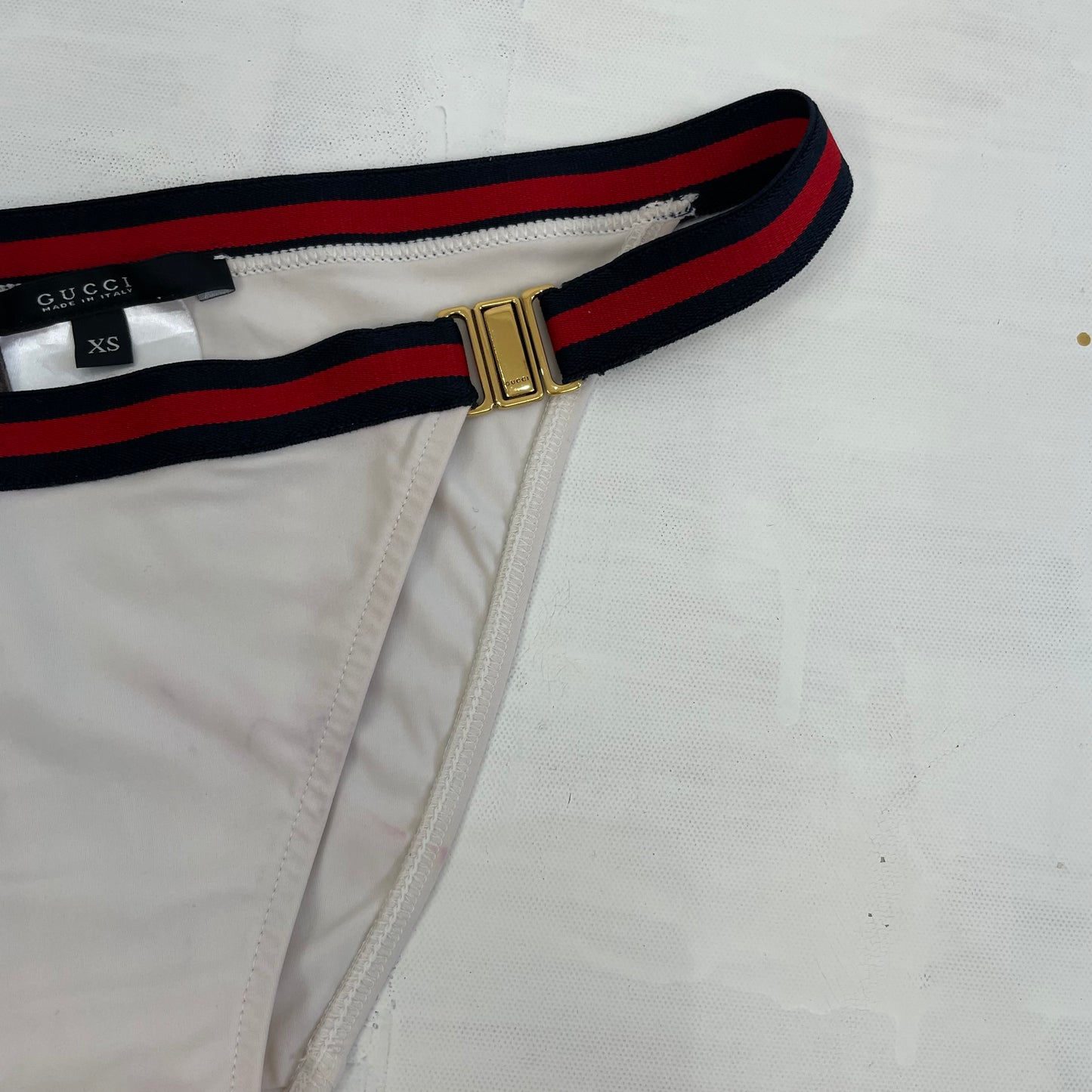 BOAT PARTY DROP | XS white gucci bikini bottoms