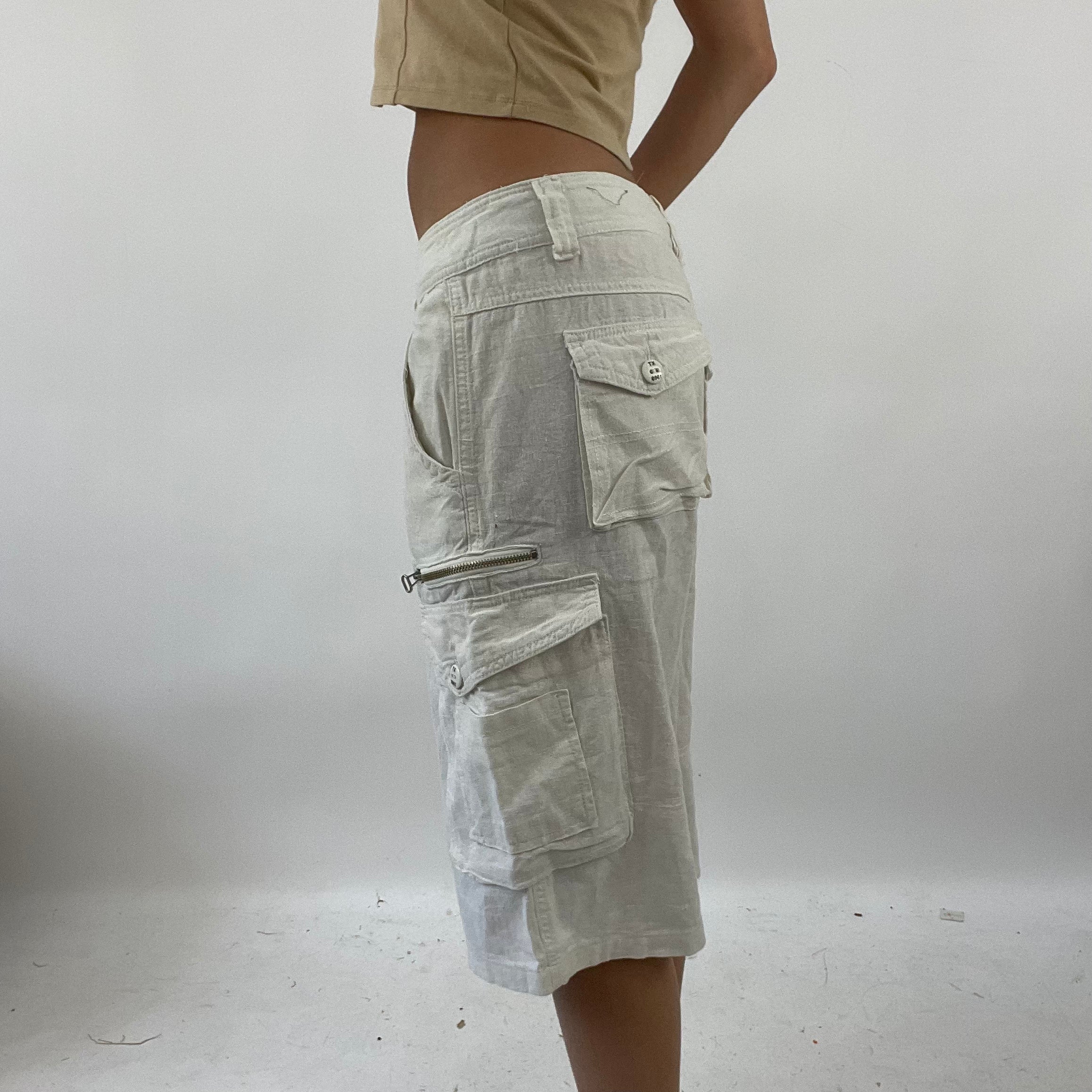 Womens linen cargo on sale shorts