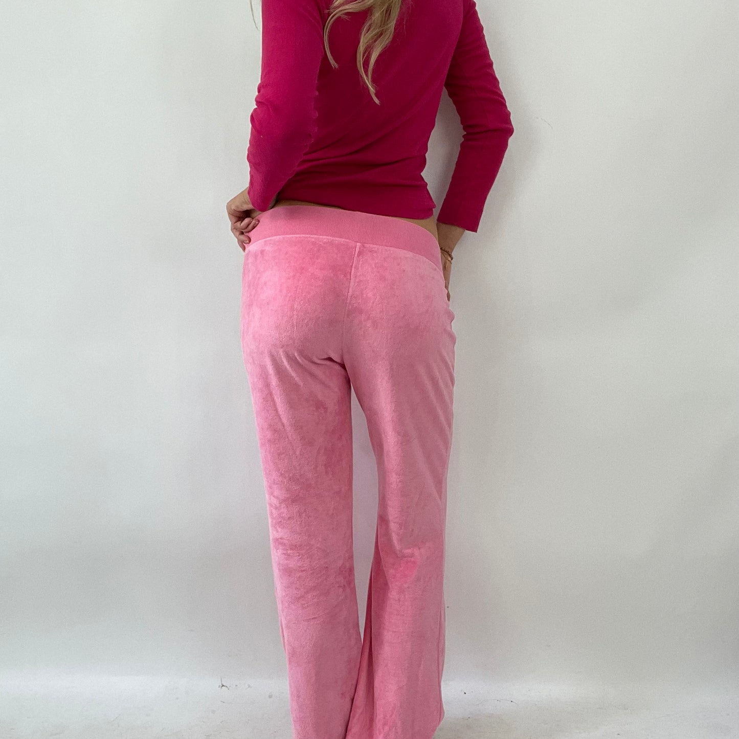 BARBIE DROP - dance barbie | small pink velour joggers