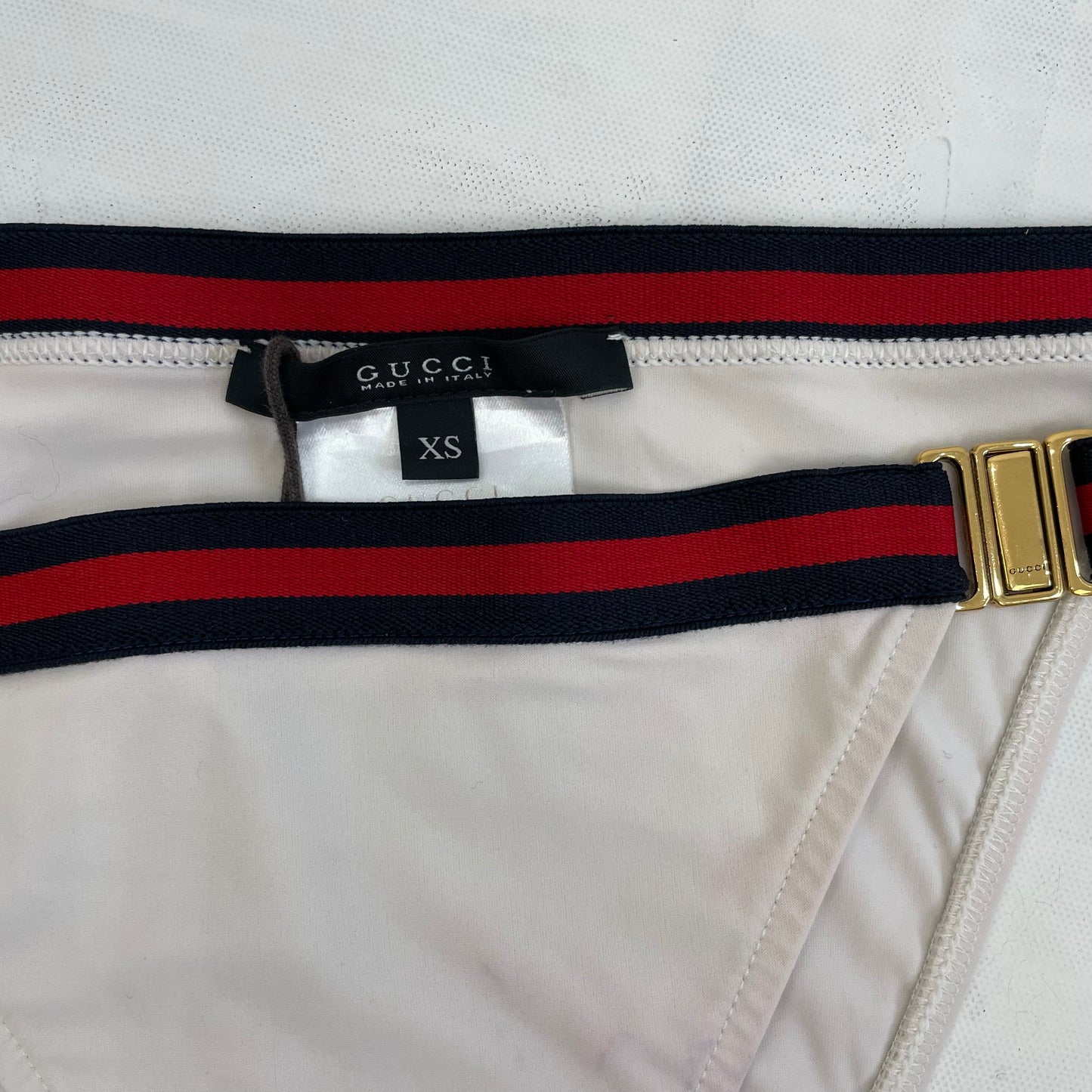 BOAT PARTY DROP | XS white gucci bikini bottoms