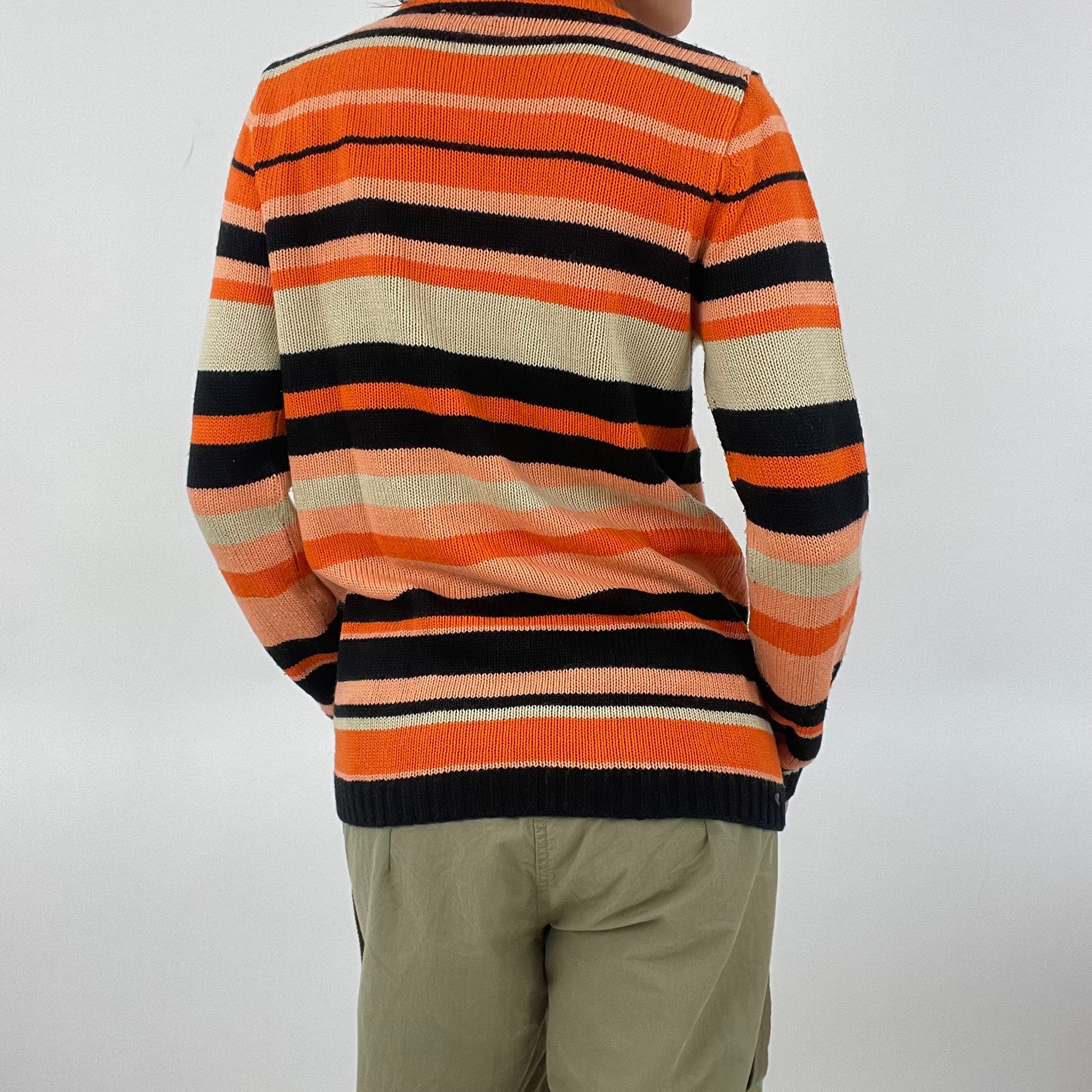 Orange and black on sale sweater